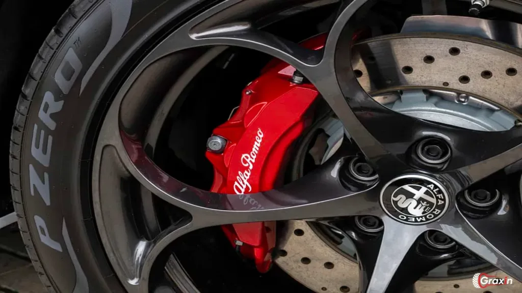 sportscar Red Brake Calipers 