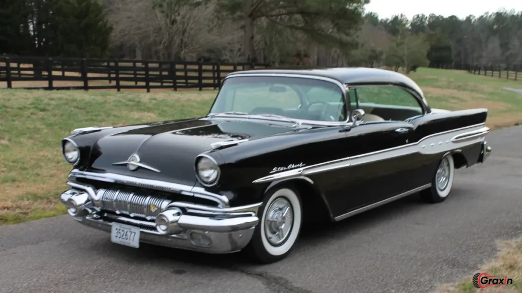 Black 1957 pontiac