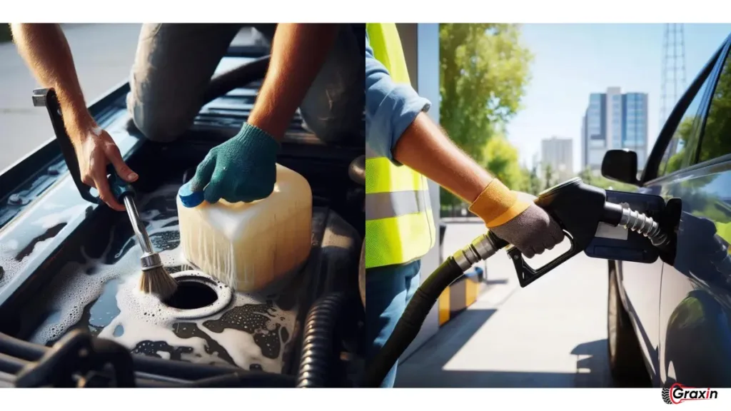 how to clean petrol tank