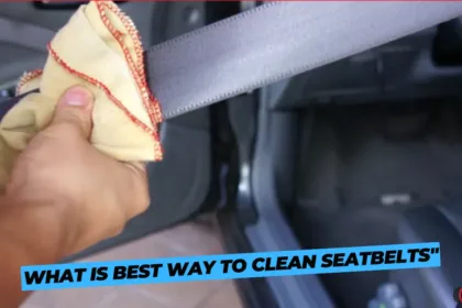 what is best way to clean seatbelts"